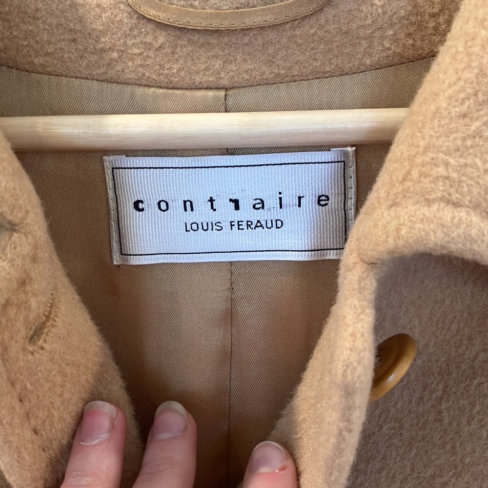 Vintage Contaire by Louis Feraud Wool Trench Coat 14 - Picture 2 of 11
